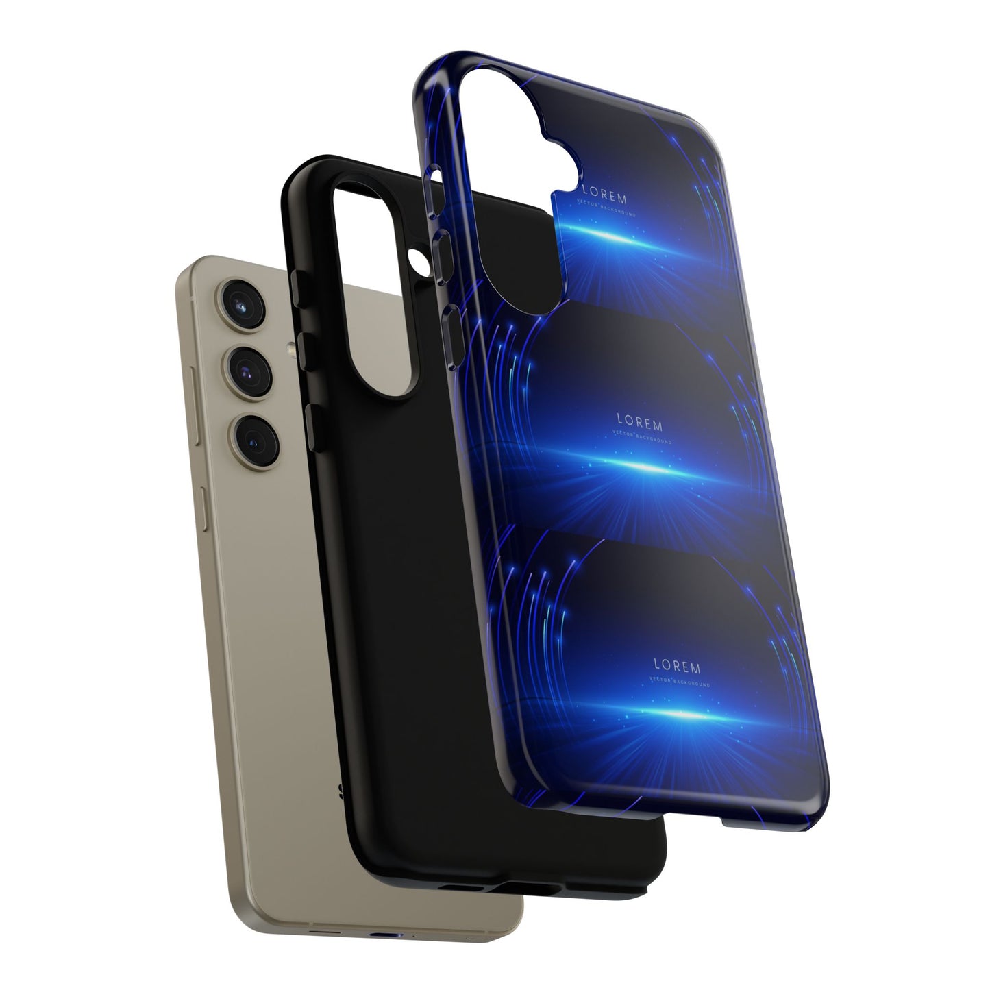 Tough Cases: Blue Lightwave Phone Case, Stylish Mobile Cover, Durable Protective Case, Gift for Tech Lovers, Trendy Gadget Accessory