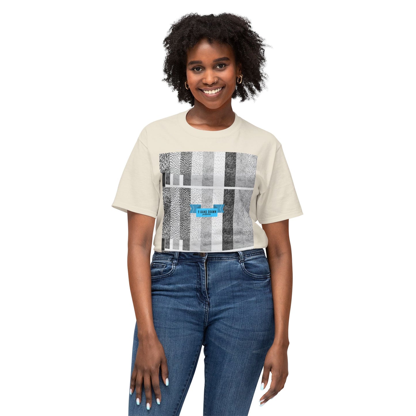 Abstract Pattern Unisex HD Cotton T-shirt, Modern Art Tee, Everyday Wear, Gift for Art Lovers, Casual Style, Unique Graphic Tee