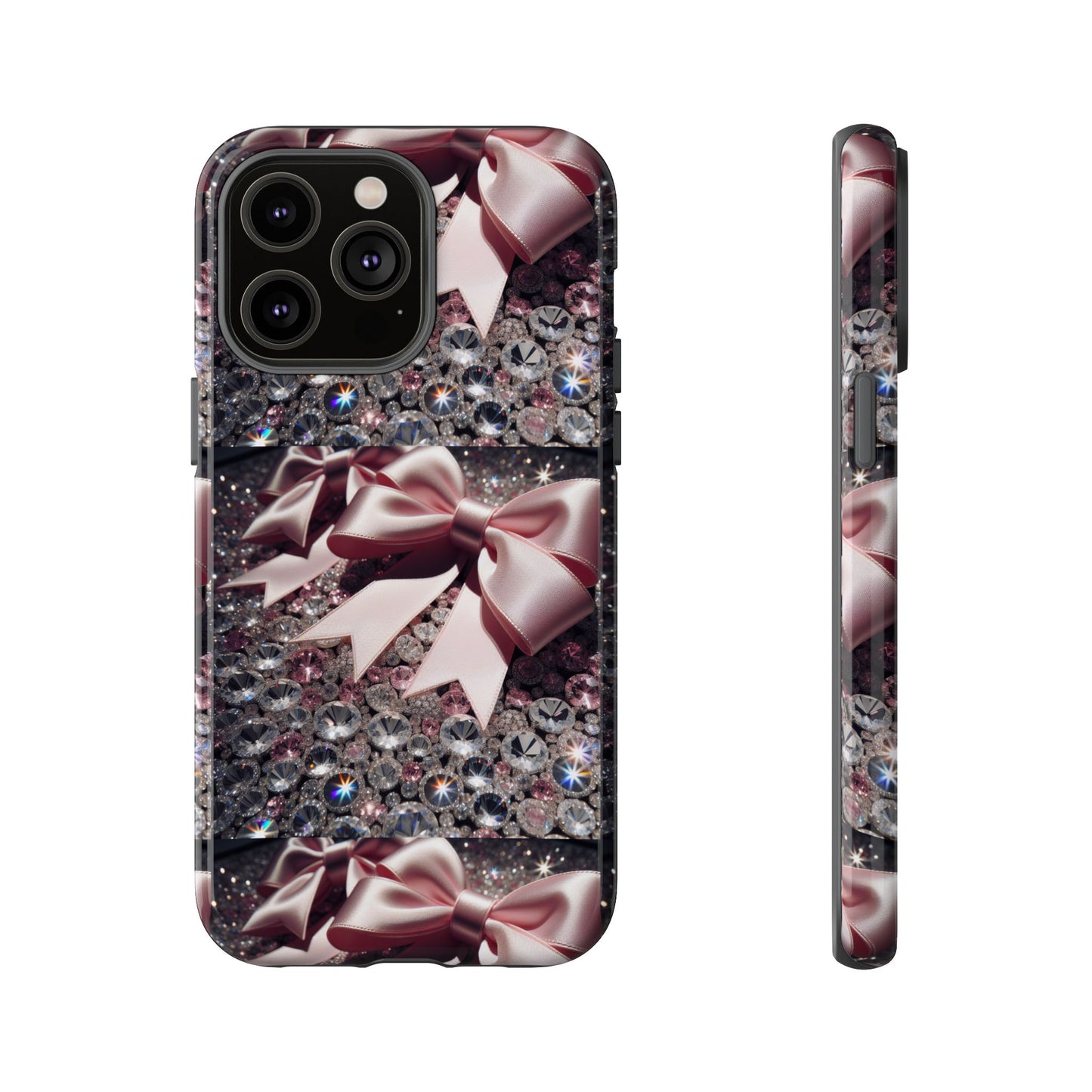 Sparkling Glam Phone Case, Tough Cases, Gift for Her, Stylish Cell Phone Accessories, Blinged Out Designs, Holiday Gifts