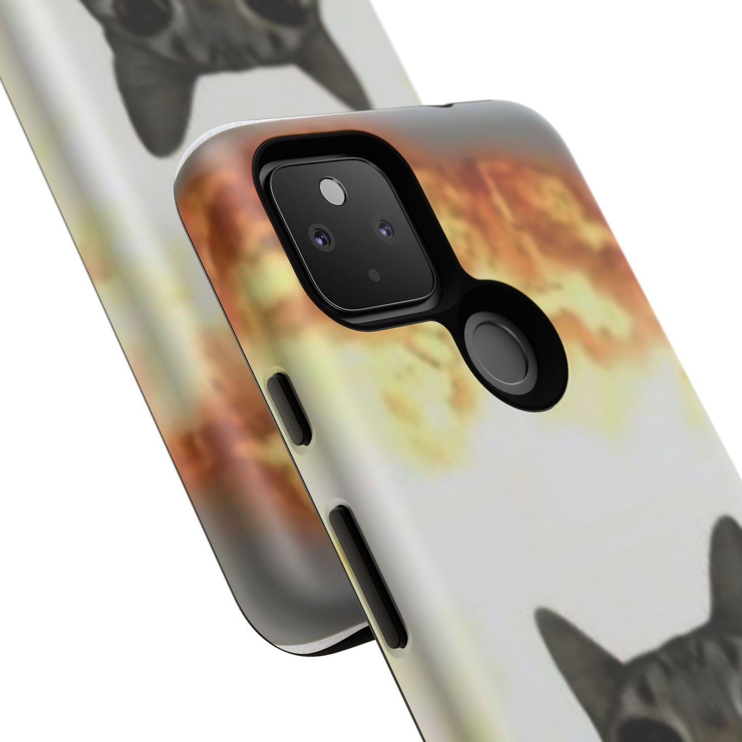 Cat-Themed Phone Case with Explosive Background, Tough Cases for Pet Lovers, Unique Gift for Cat Owners, Funny Animal Accessories, [...]