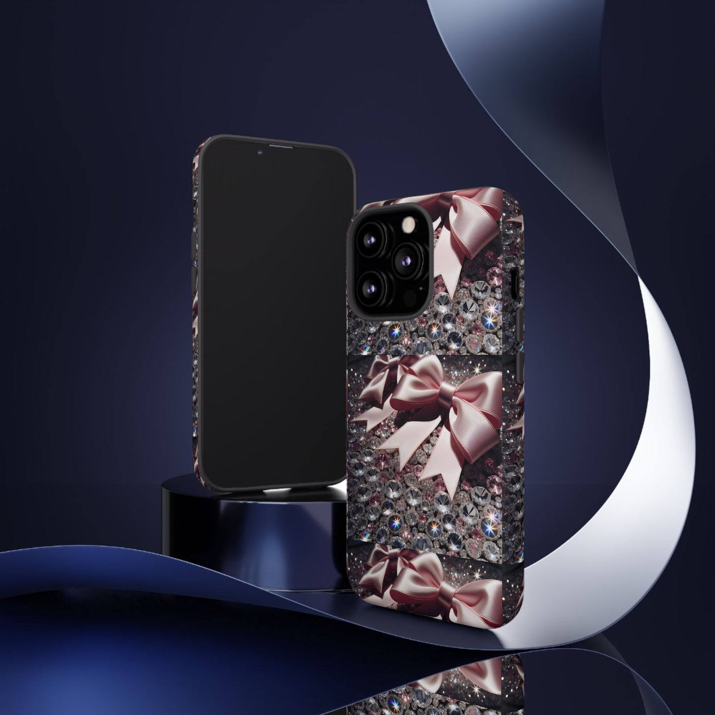 Sparkling Glam Phone Case, Tough Cases, Gift for Her, Stylish Cell Phone Accessories, Blinged Out Designs, Holiday Gifts