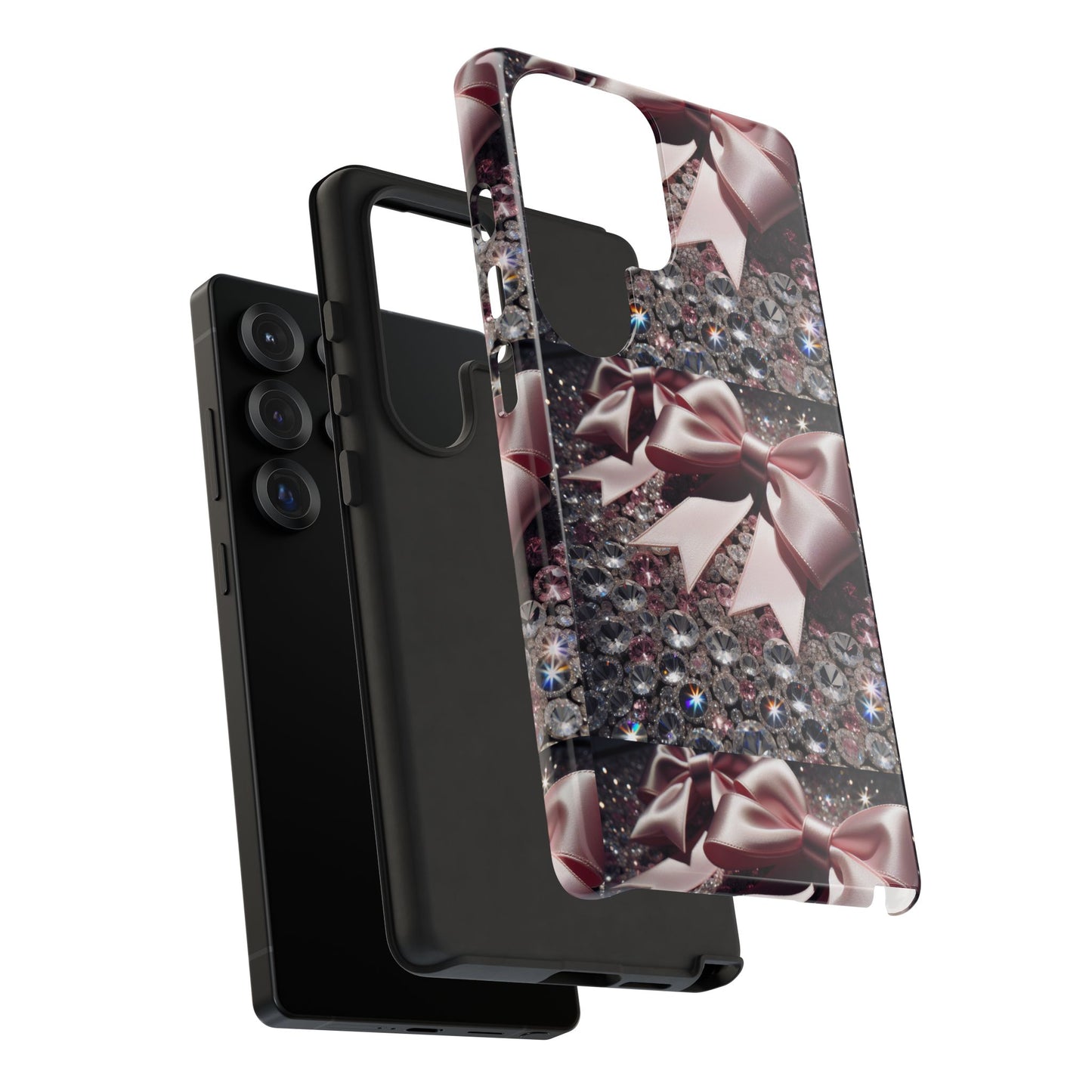 Sparkling Glam Phone Case, Tough Cases, Gift for Her, Stylish Cell Phone Accessories, Blinged Out Designs, Holiday Gifts