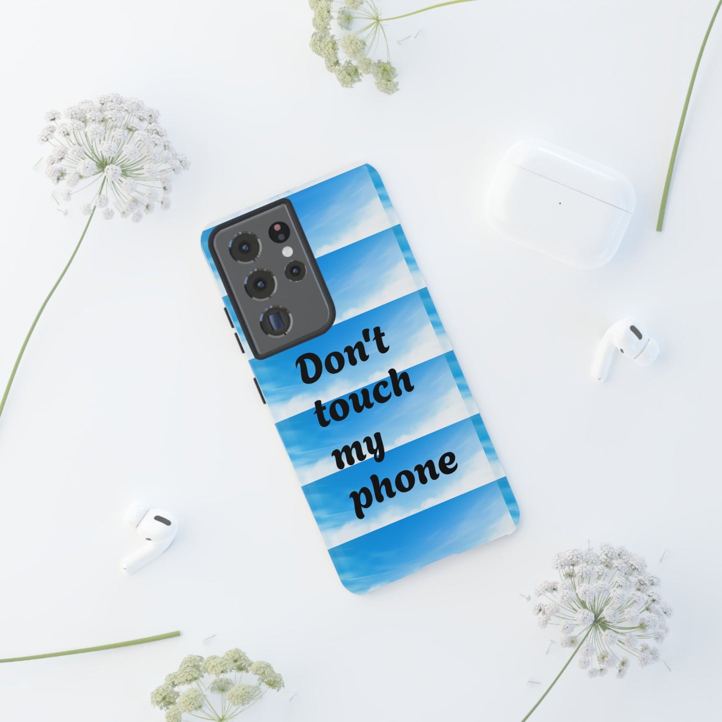 Phone Case, Quirky Phone Cover, Don't Touch My Phone Case, Gift for Teens, Trendy Accessory, Unique Phone Protection