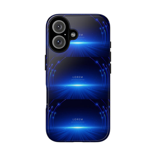 Tough Cases: Blue Lightwave Phone Case, Stylish Mobile Cover, Durable Protective Case, Gift for Tech Lovers, Trendy Gadget Accessory