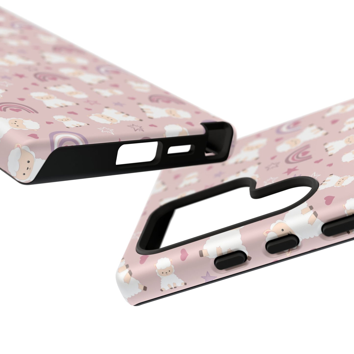 Cute Pastel Phone Case with Teddy Bears and Rainbows, Durable Phone Cover, Trendy Mobile Accessory, Gifts for Her, Birthday Must-Have