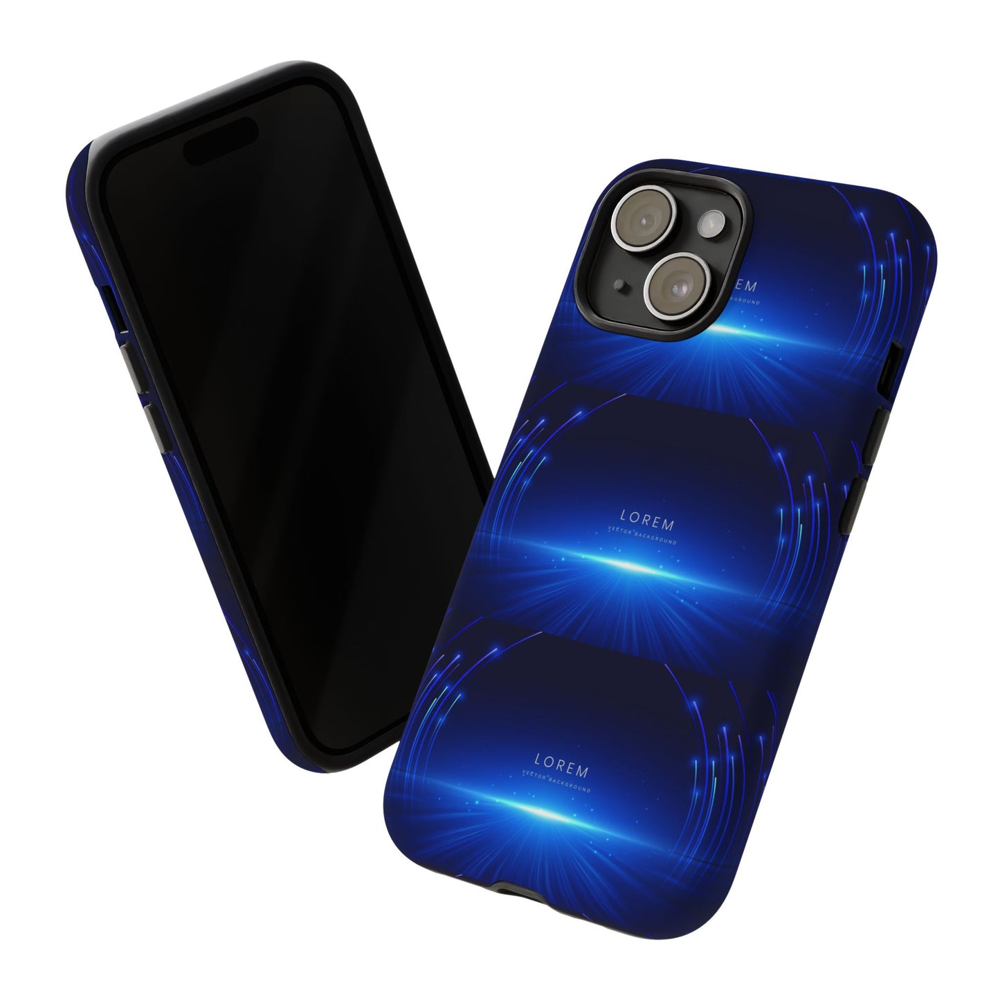 Tough Cases: Blue Lightwave Phone Case, Stylish Mobile Cover, Durable Protective Case, Gift for Tech Lovers, Trendy Gadget Accessory