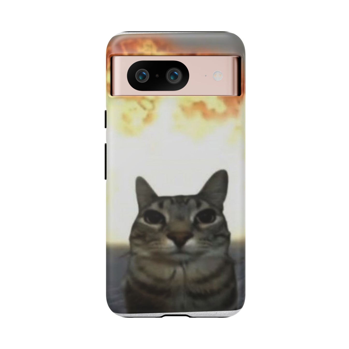 Cat-Themed Phone Case with Explosive Background, Tough Cases for Pet Lovers, Unique Gift for Cat Owners, Funny Animal Accessories, [...]