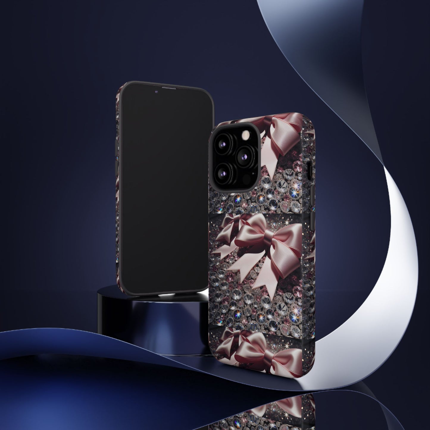 Sparkling Glam Phone Case, Tough Cases, Gift for Her, Stylish Cell Phone Accessories, Blinged Out Designs, Holiday Gifts
