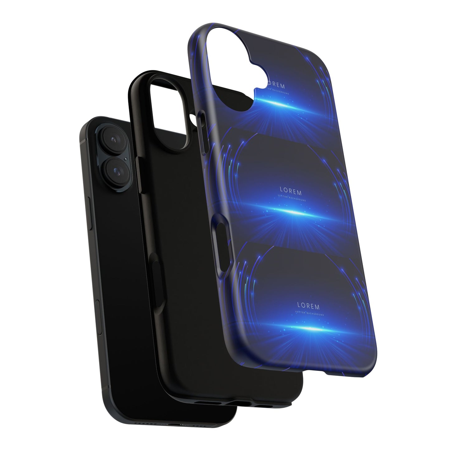 Tough Cases: Blue Lightwave Phone Case, Stylish Mobile Cover, Durable Protective Case, Gift for Tech Lovers, Trendy Gadget Accessory
