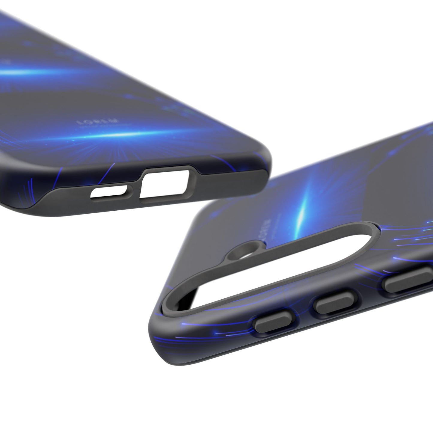 Tough Cases: Blue Lightwave Phone Case, Stylish Mobile Cover, Durable Protective Case, Gift for Tech Lovers, Trendy Gadget Accessory