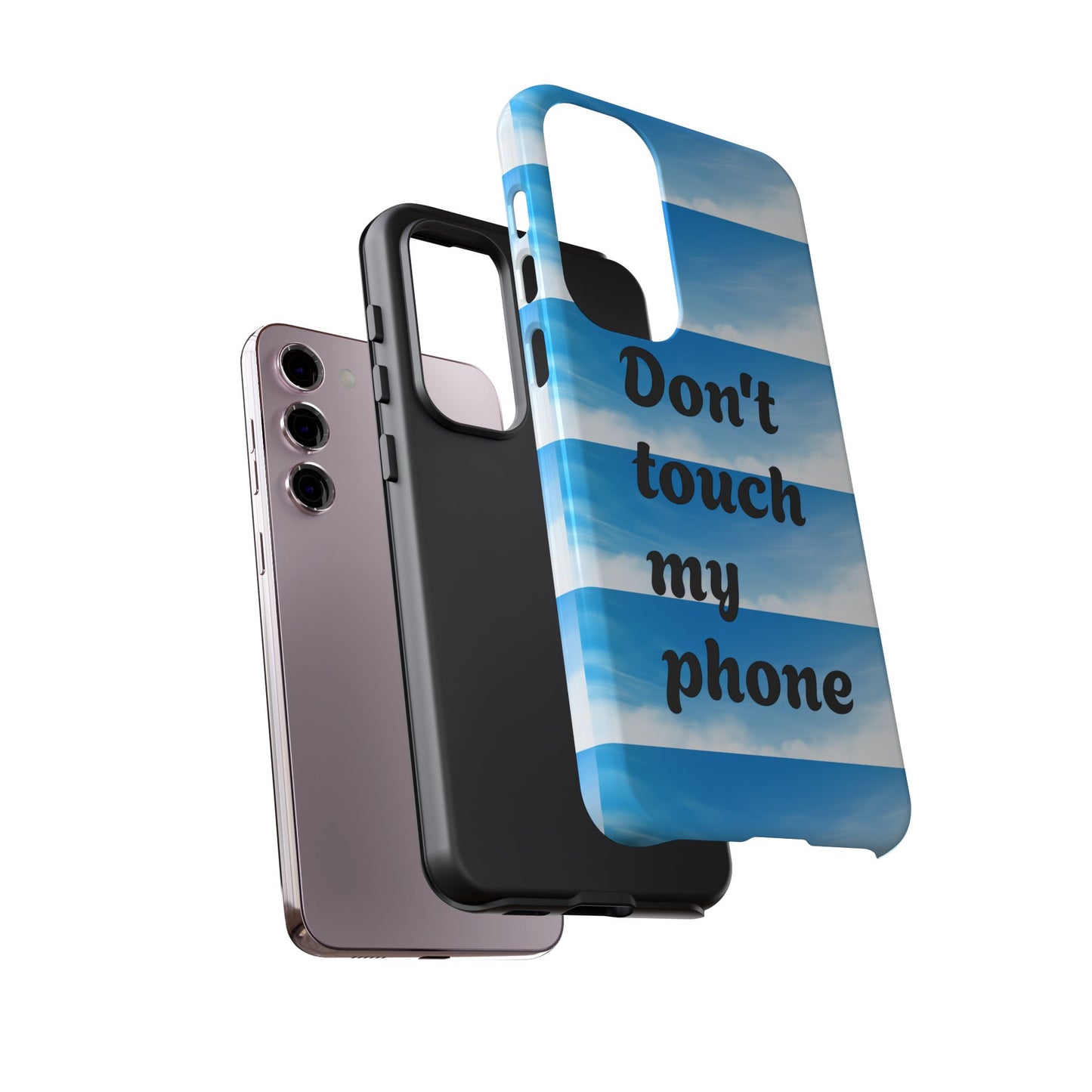 Phone Case, Quirky Phone Cover, Don't Touch My Phone Case, Gift for Teens, Trendy Accessory, Unique Phone Protection