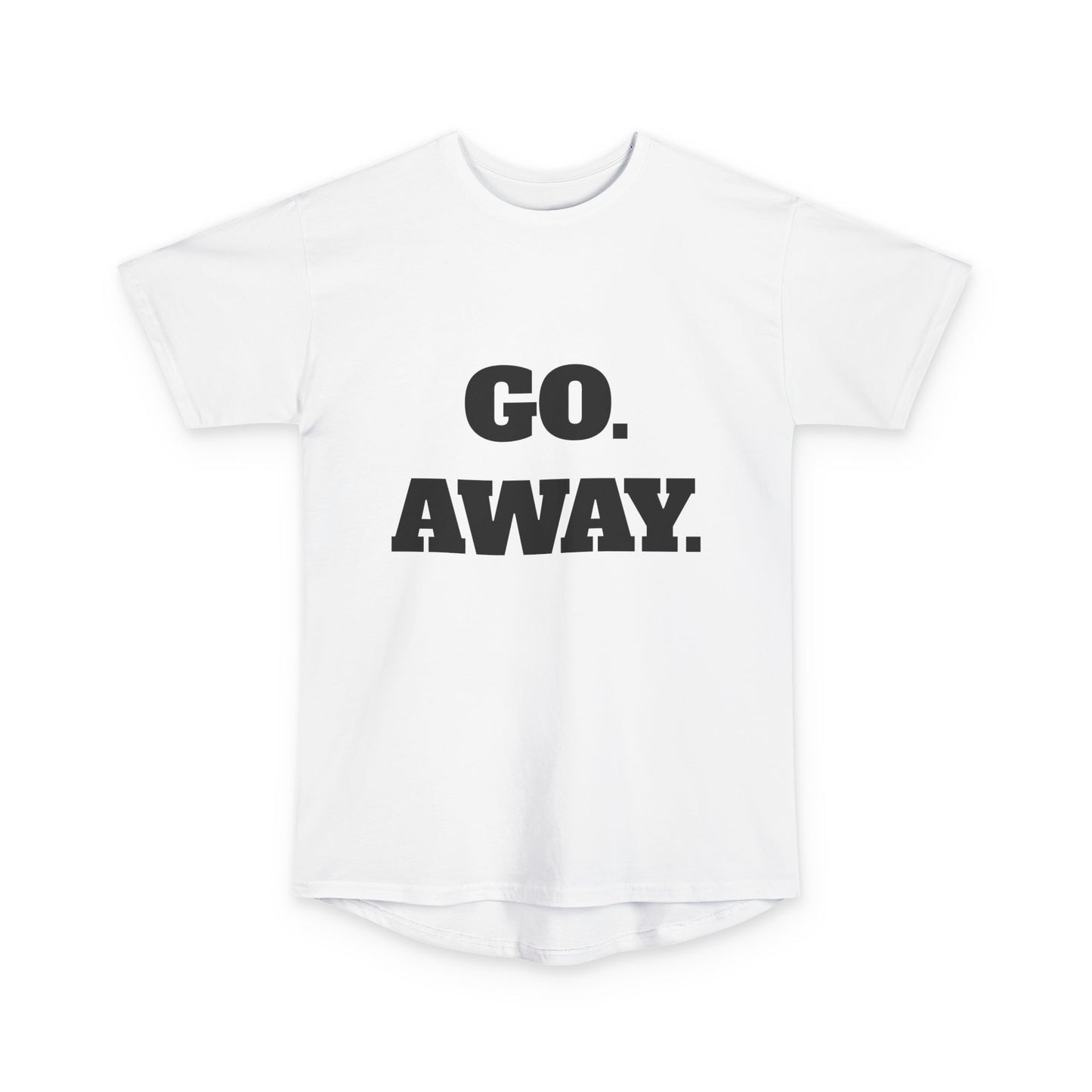 Unisex Long Body Urban Tee - Rebellious Graphic T-Shirt for Introverts, Go Away Shirt, Mood Tee, Casual Wear, Fun Gift
