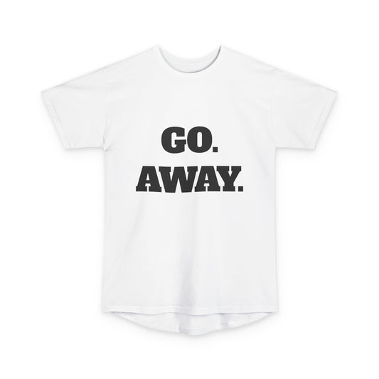 Unisex Long Body Urban Tee - Rebellious Graphic T-Shirt for Introverts, Go Away Shirt, Mood Tee, Casual Wear, Fun Gift
