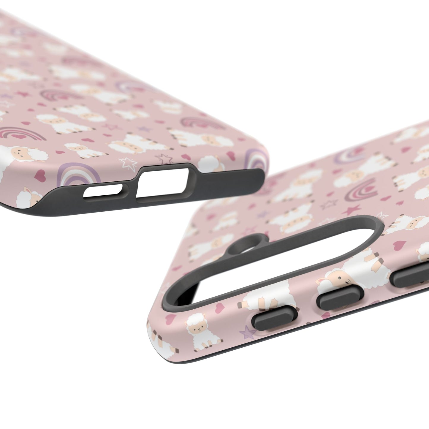 Cute Pastel Phone Case with Teddy Bears and Rainbows, Durable Phone Cover, Trendy Mobile Accessory, Gifts for Her, Birthday Must-Have
