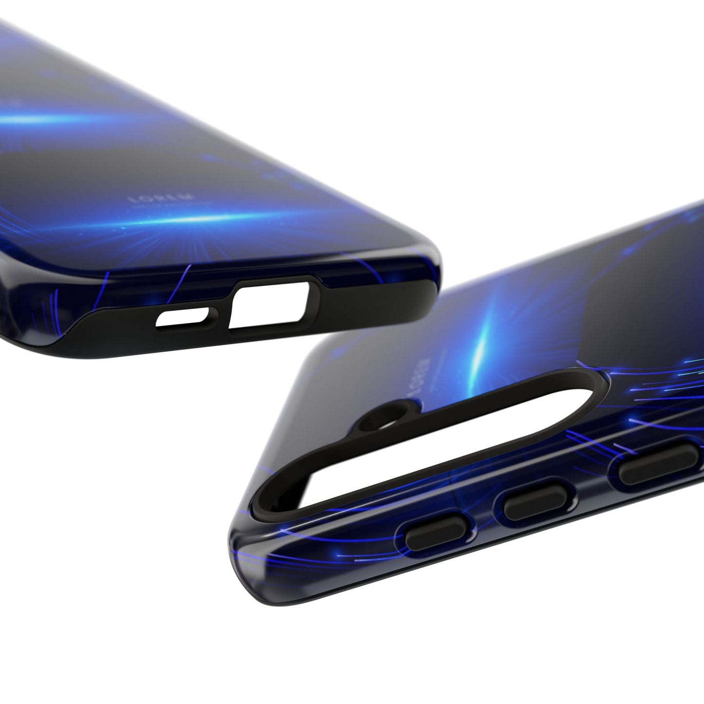 Tough Cases: Blue Lightwave Phone Case, Stylish Mobile Cover, Durable Protective Case, Gift for Tech Lovers, Trendy Gadget Accessory