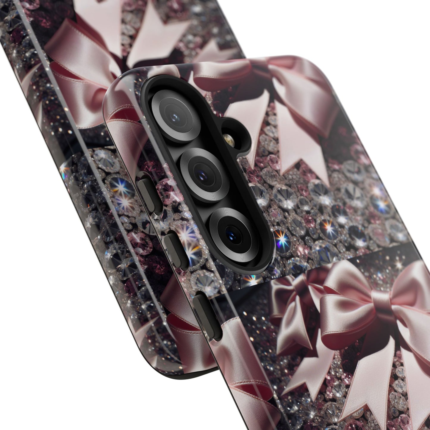 Sparkling Glam Phone Case, Tough Cases, Gift for Her, Stylish Cell Phone Accessories, Blinged Out Designs, Holiday Gifts