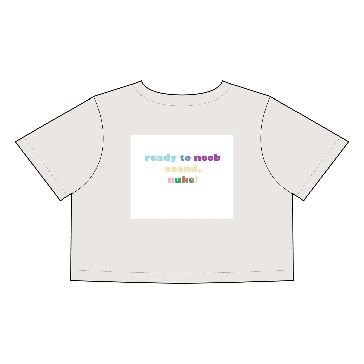 Gaming Humor Crop Tee, Fun Casual Tee, Gamer's Gift, Foodie Apparel, Snack Lover Shirt, Playful Fashion