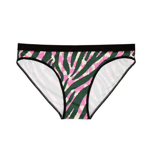 Funky Zebra Print Women's Underwear, Cute Cheeky Panties, Eco-Friendly Lingerie, Gifts for Her, Animal Print Intimates