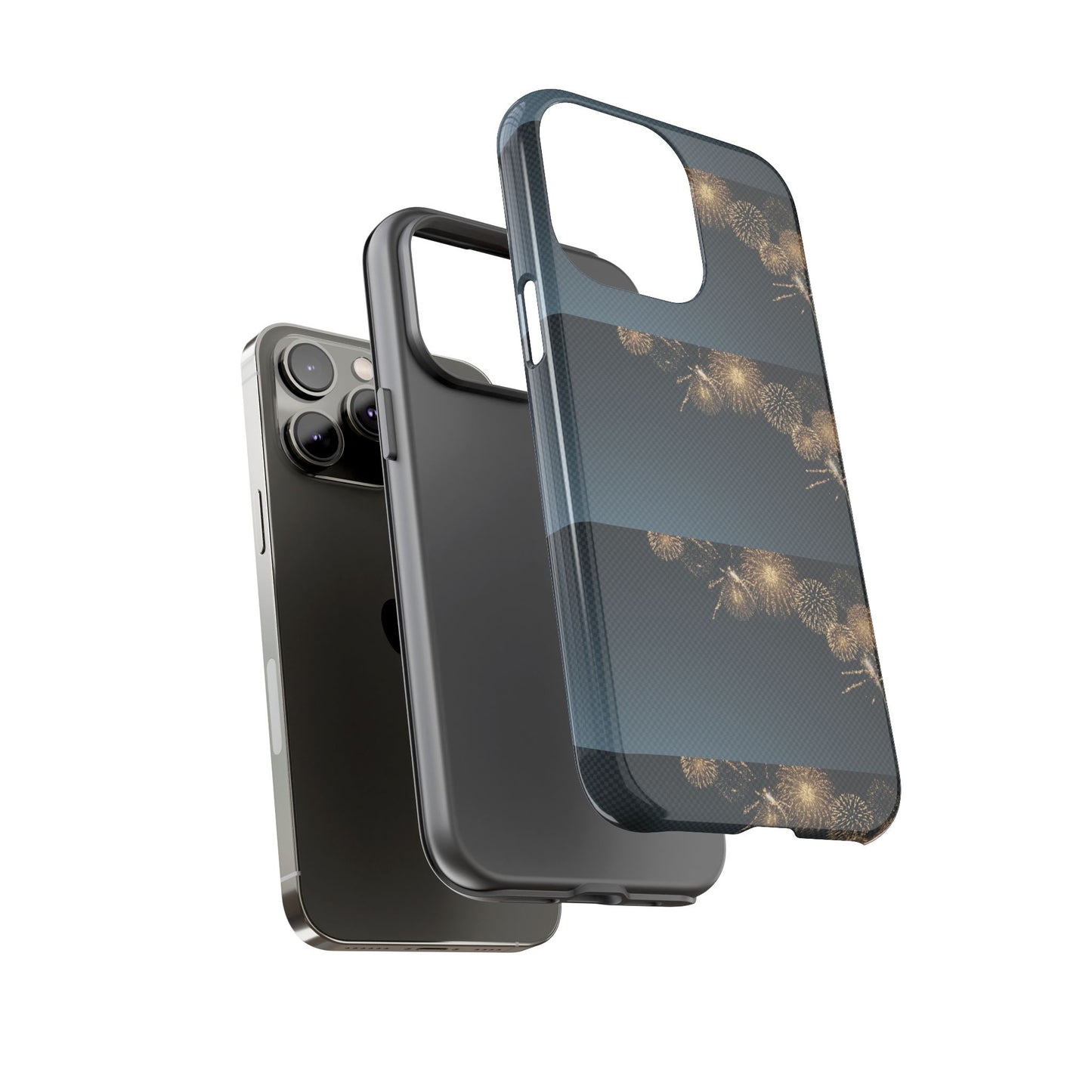 Elegant Fireworks Phone Case, Tough Phone Cover, Holiday Gift, Customizable Case, Premium Protection, Unique Design
