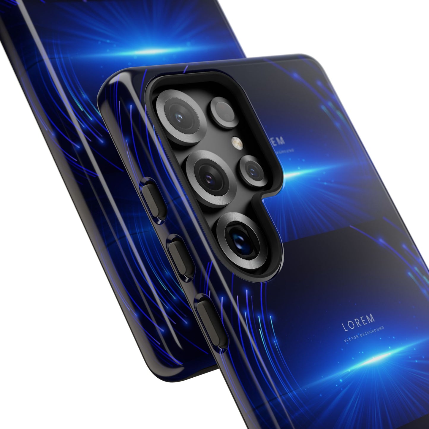 Tough Cases: Blue Lightwave Phone Case, Stylish Mobile Cover, Durable Protective Case, Gift for Tech Lovers, Trendy Gadget Accessory