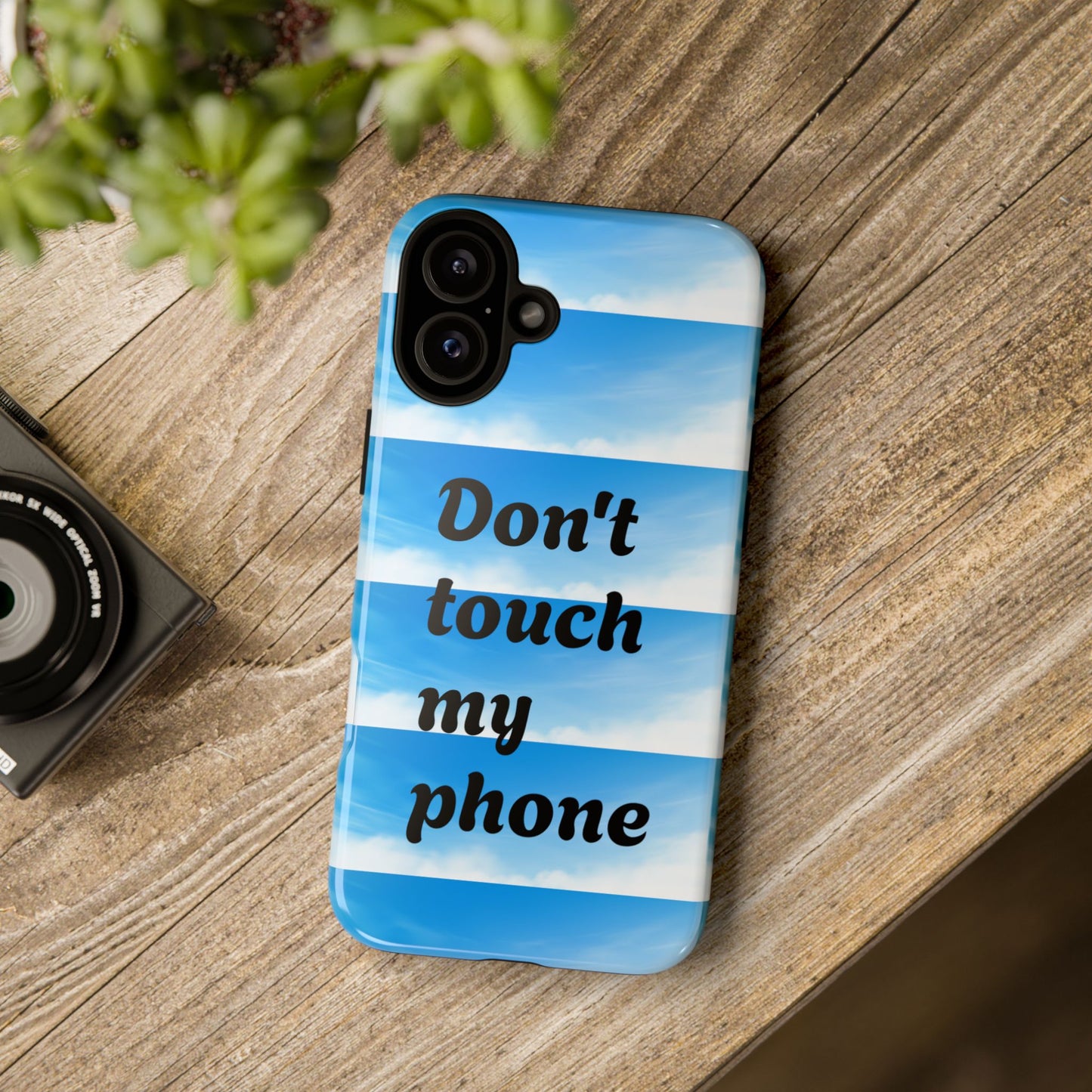 Phone Case, Quirky Phone Cover, Don't Touch My Phone Case, Gift for Teens, Trendy Accessory, Unique Phone Protection