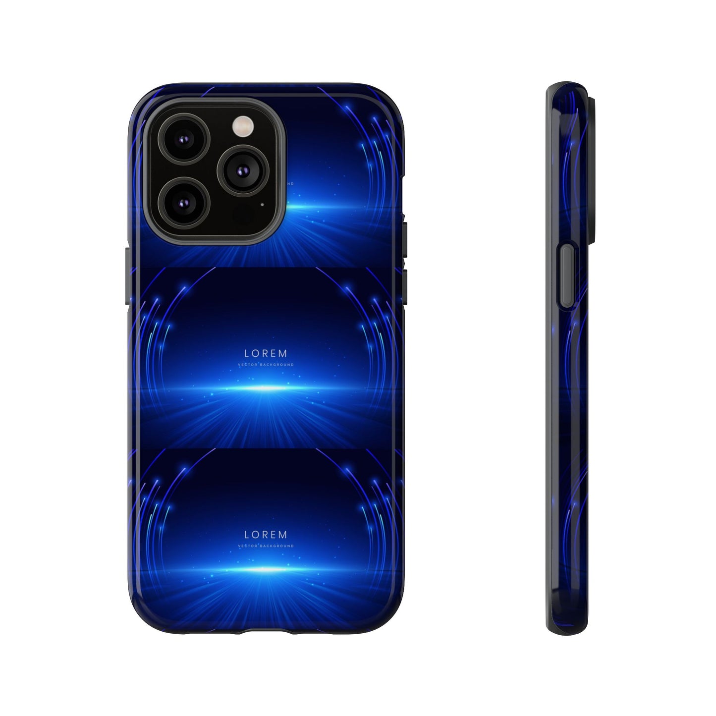 Tough Cases: Blue Lightwave Phone Case, Stylish Mobile Cover, Durable Protective Case, Gift for Tech Lovers, Trendy Gadget Accessory