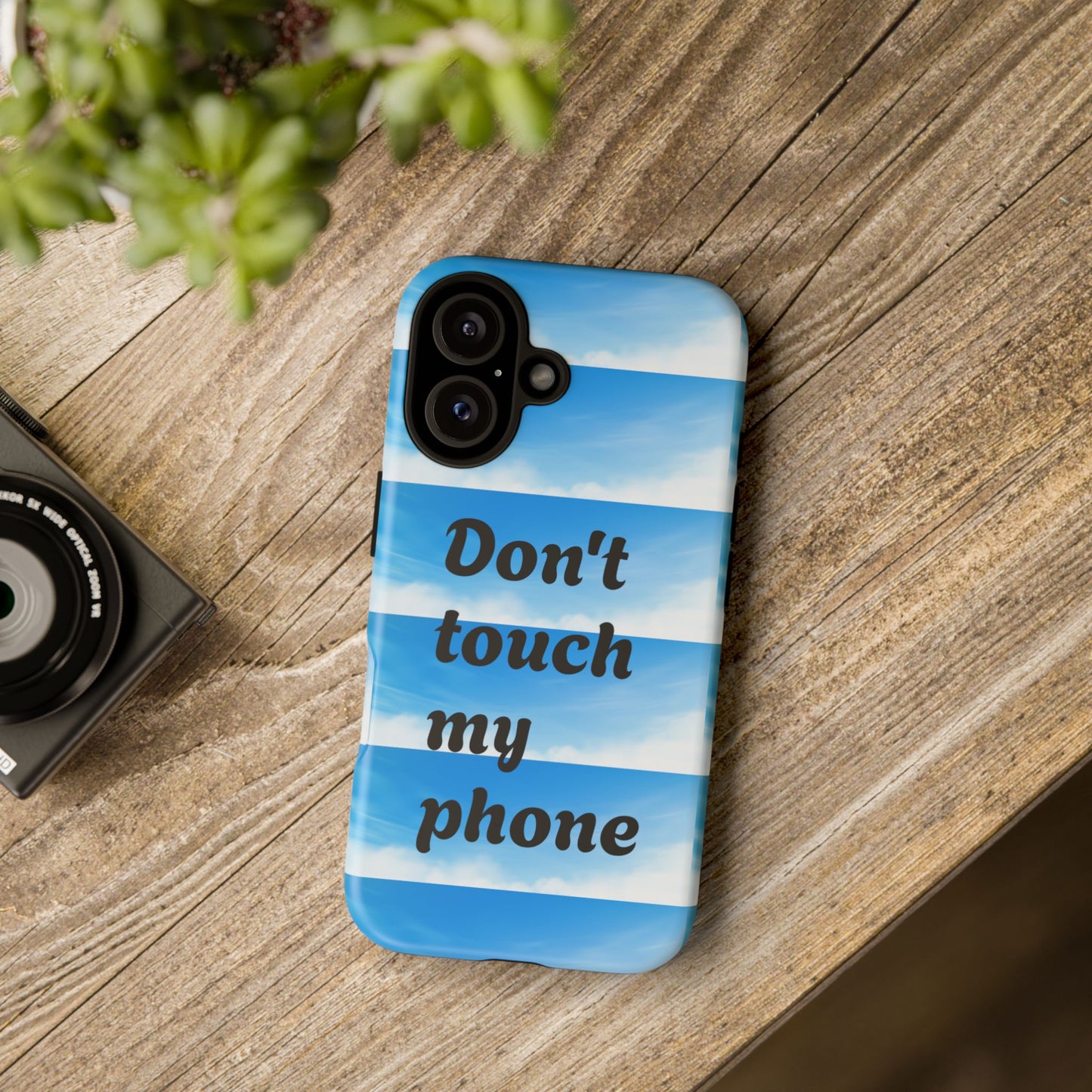 Phone Case, Quirky Phone Cover, Don't Touch My Phone Case, Gift for Teens, Trendy Accessory, Unique Phone Protection