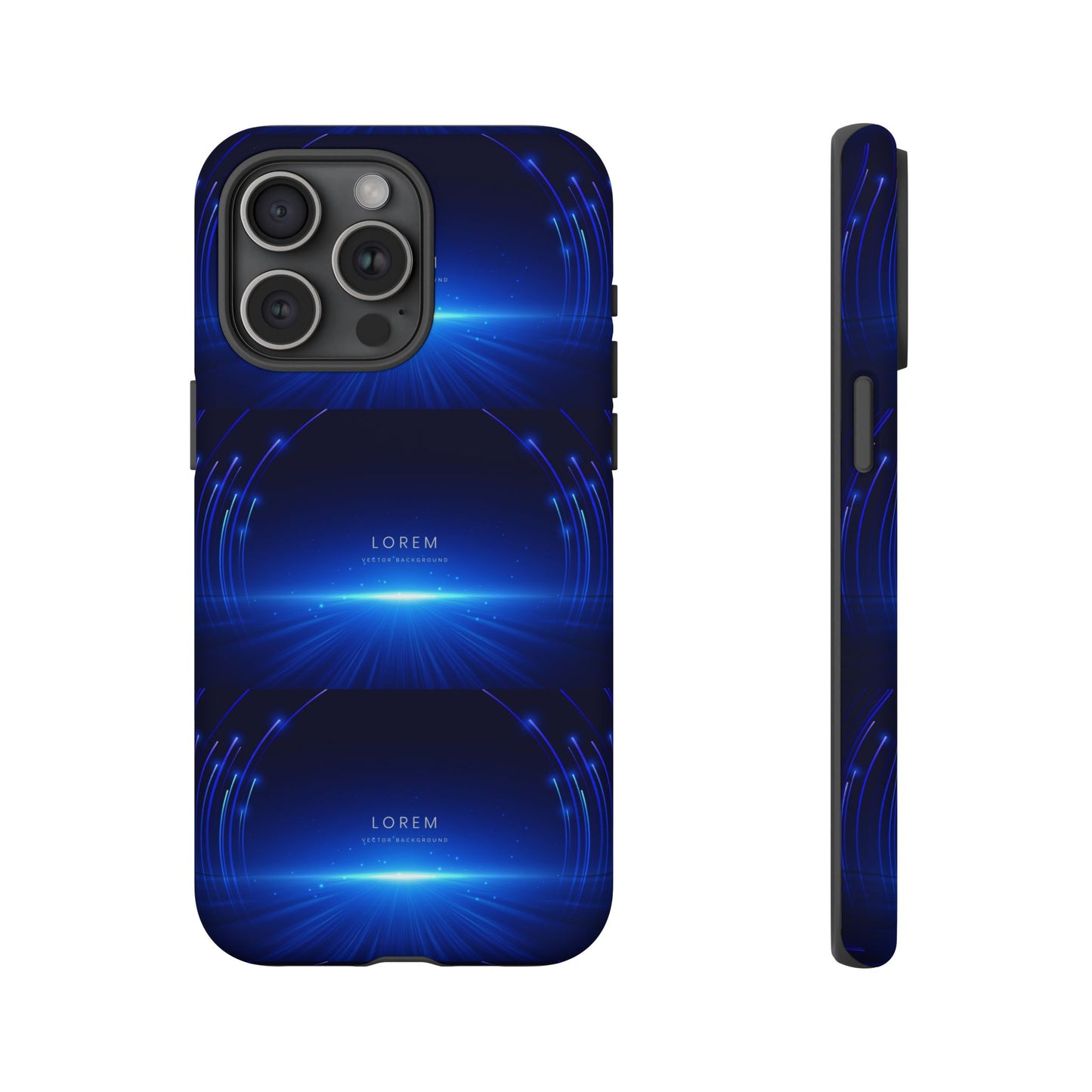Tough Cases: Blue Lightwave Phone Case, Stylish Mobile Cover, Durable Protective Case, Gift for Tech Lovers, Trendy Gadget Accessory