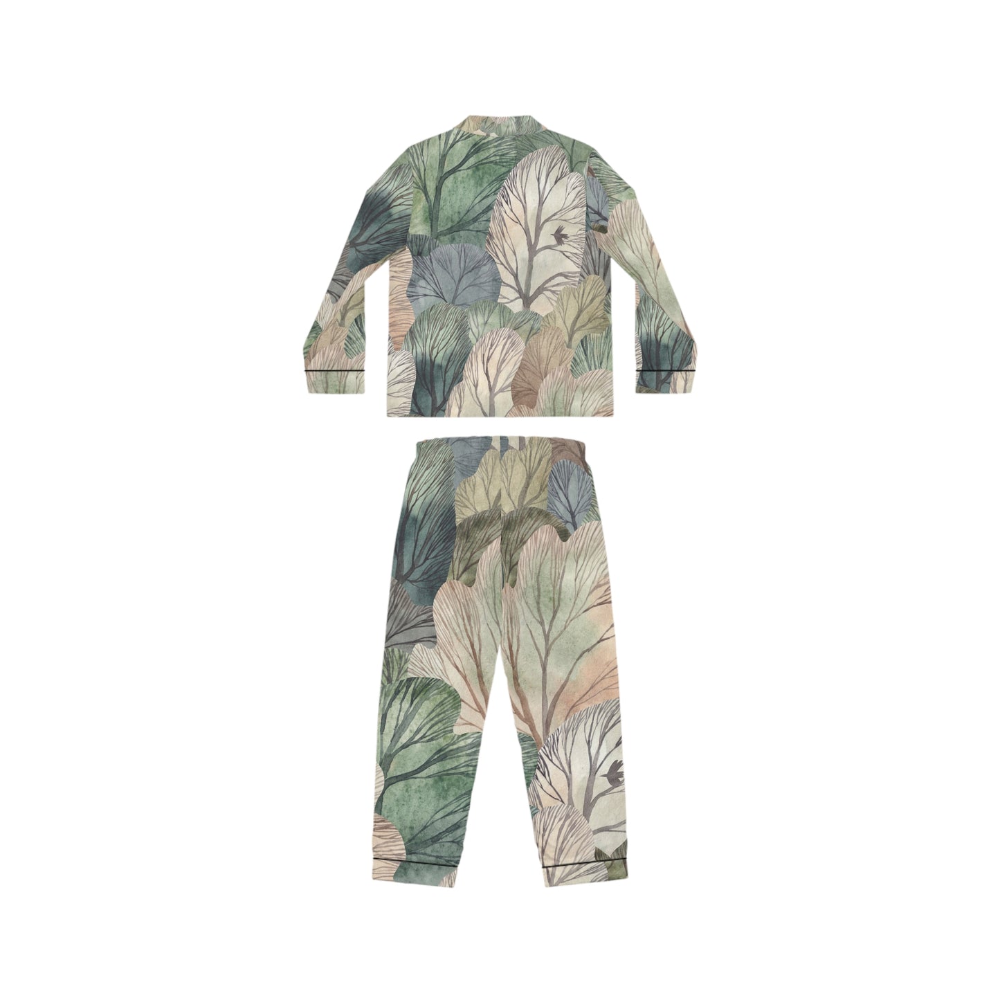 Eco-Friendly Women's Satin Pajamas, Luxurious Loungewear Set, Floral Satin PJs, Relaxation Outfit, Gift for Her, Sleepwear Set