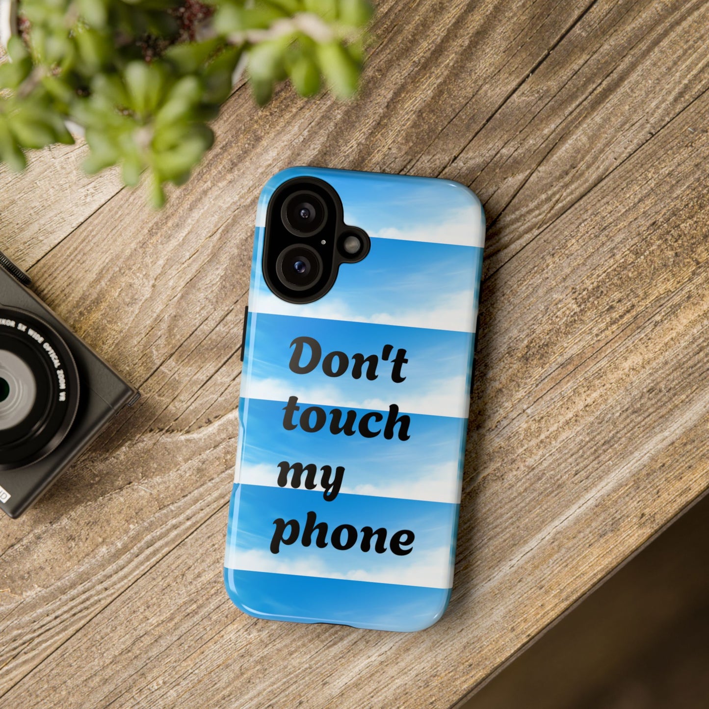 Phone Case, Quirky Phone Cover, Don't Touch My Phone Case, Gift for Teens, Trendy Accessory, Unique Phone Protection
