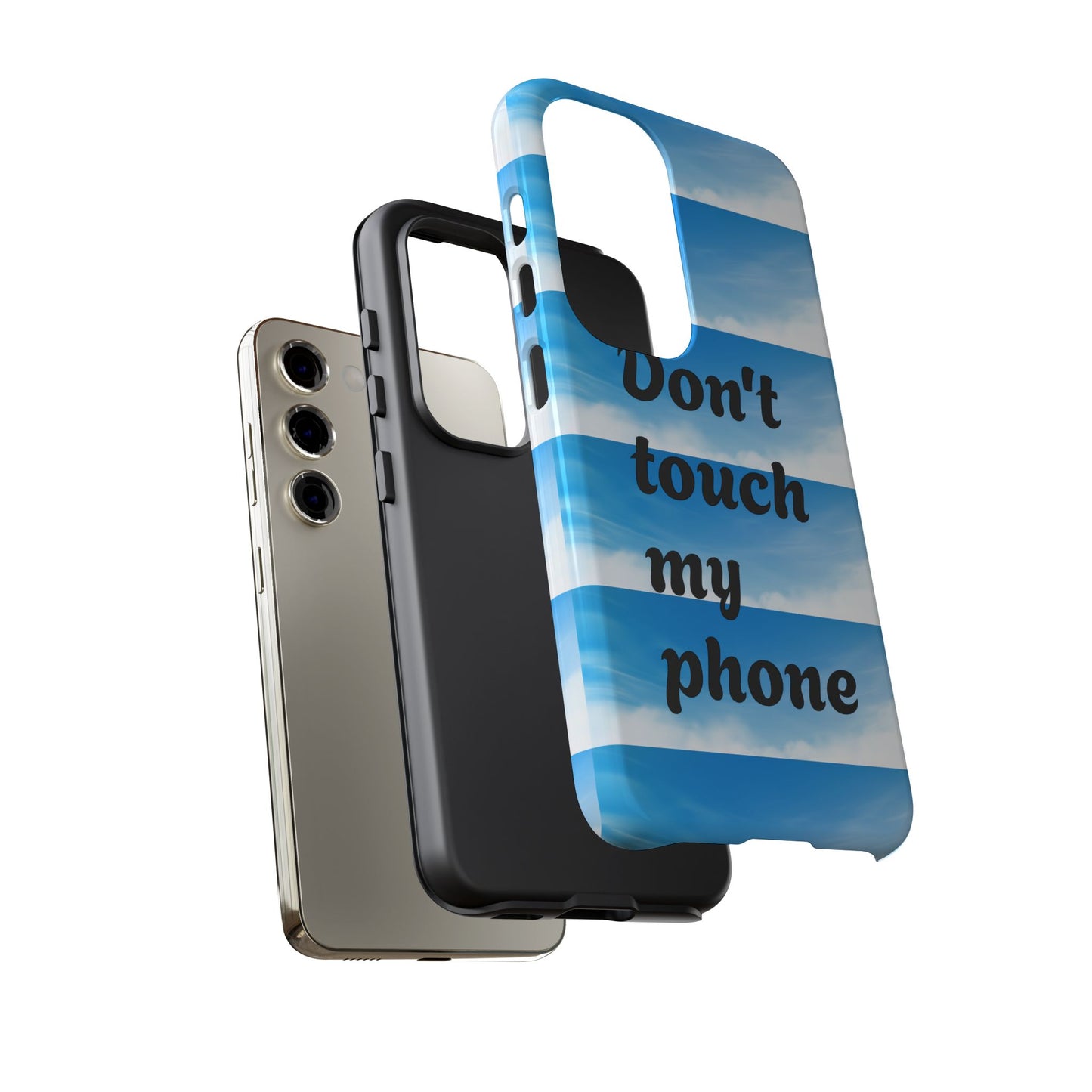Phone Case, Quirky Phone Cover, Don't Touch My Phone Case, Gift for Teens, Trendy Accessory, Unique Phone Protection