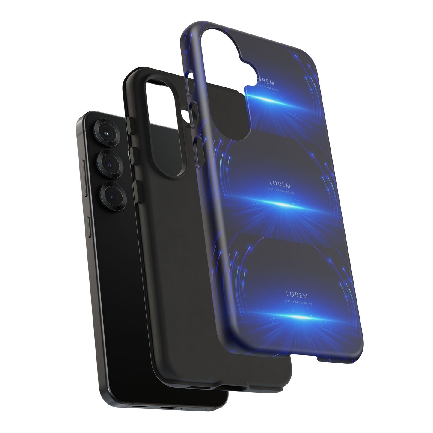Tough Cases: Blue Lightwave Phone Case, Stylish Mobile Cover, Durable Protective Case, Gift for Tech Lovers, Trendy Gadget Accessory