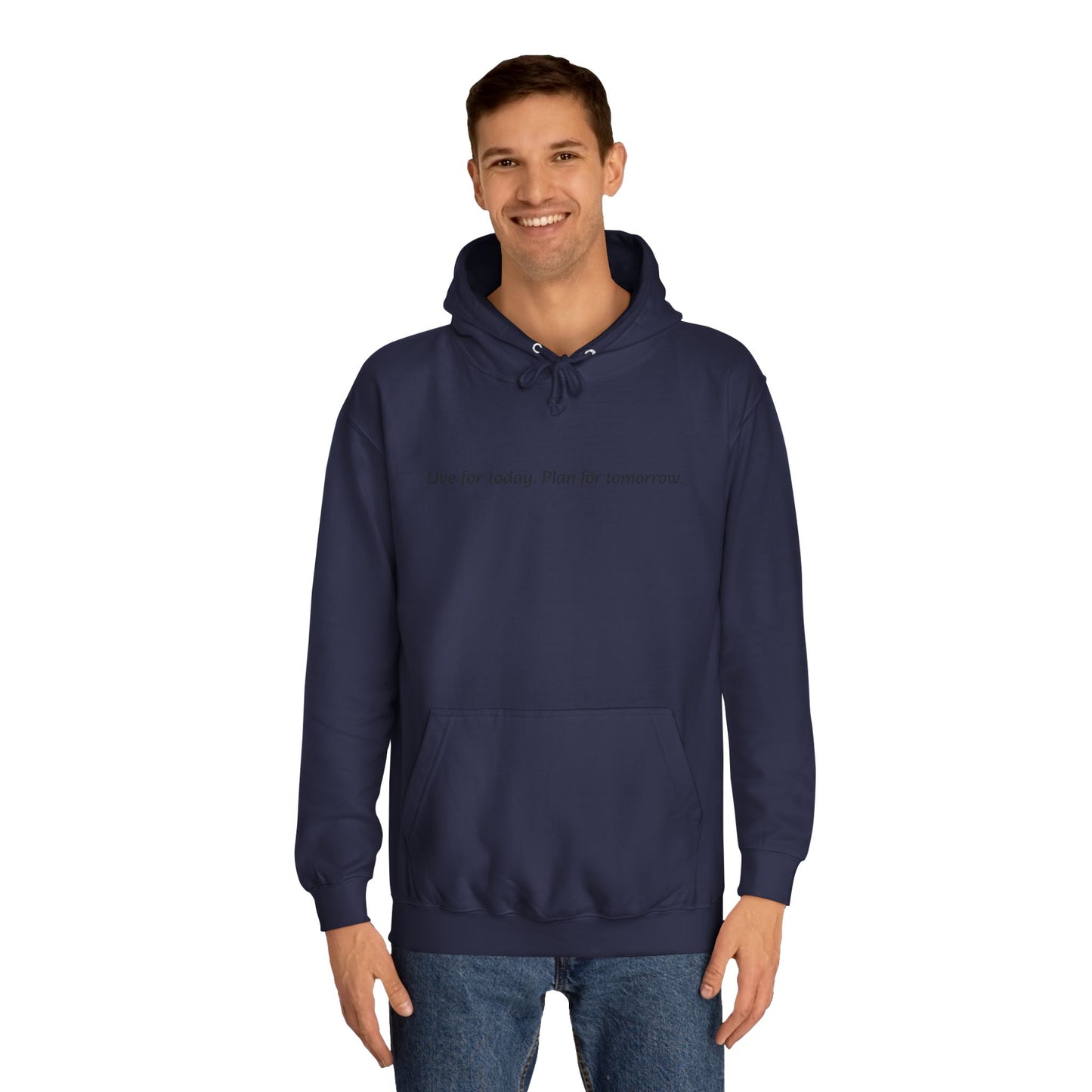 Unisex College Hoodie with Inspirational Quote | Comfortable, Casual Wear for Graduates, Back to School, Gift Idea, Cozy Style