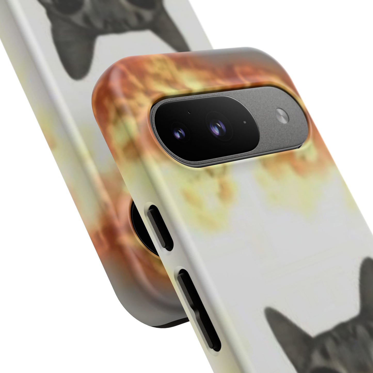 Cat-Themed Phone Case with Explosive Background, Tough Cases for Pet Lovers, Unique Gift for Cat Owners, Funny Animal Accessories, [...]
