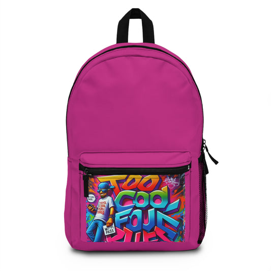 Trendy Street Art Backpack - Cool Backpack for Teens, Graffiti Style, Perfect for School, Travel, Gift Idea