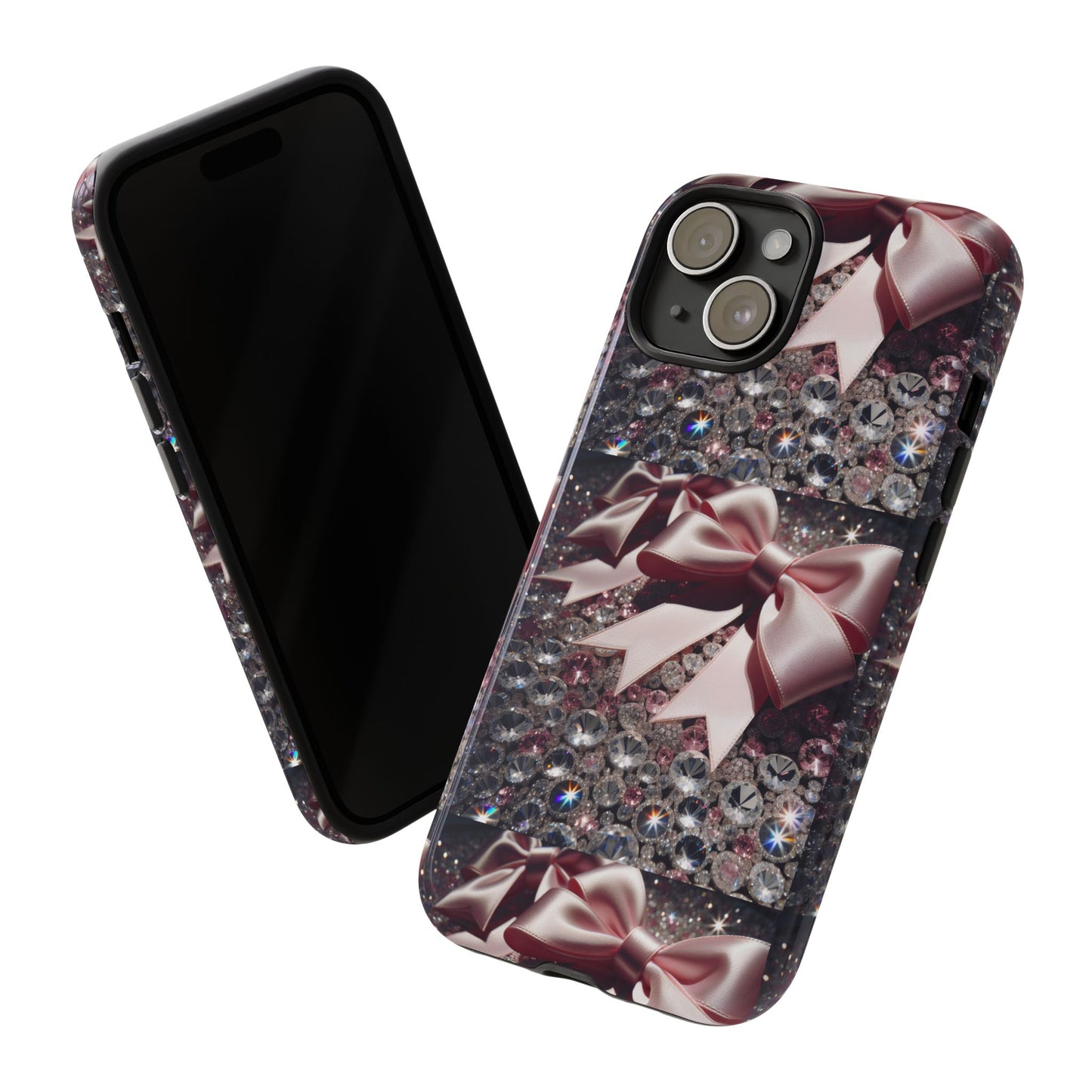 Sparkling Glam Phone Case, Tough Cases, Gift for Her, Stylish Cell Phone Accessories, Blinged Out Designs, Holiday Gifts