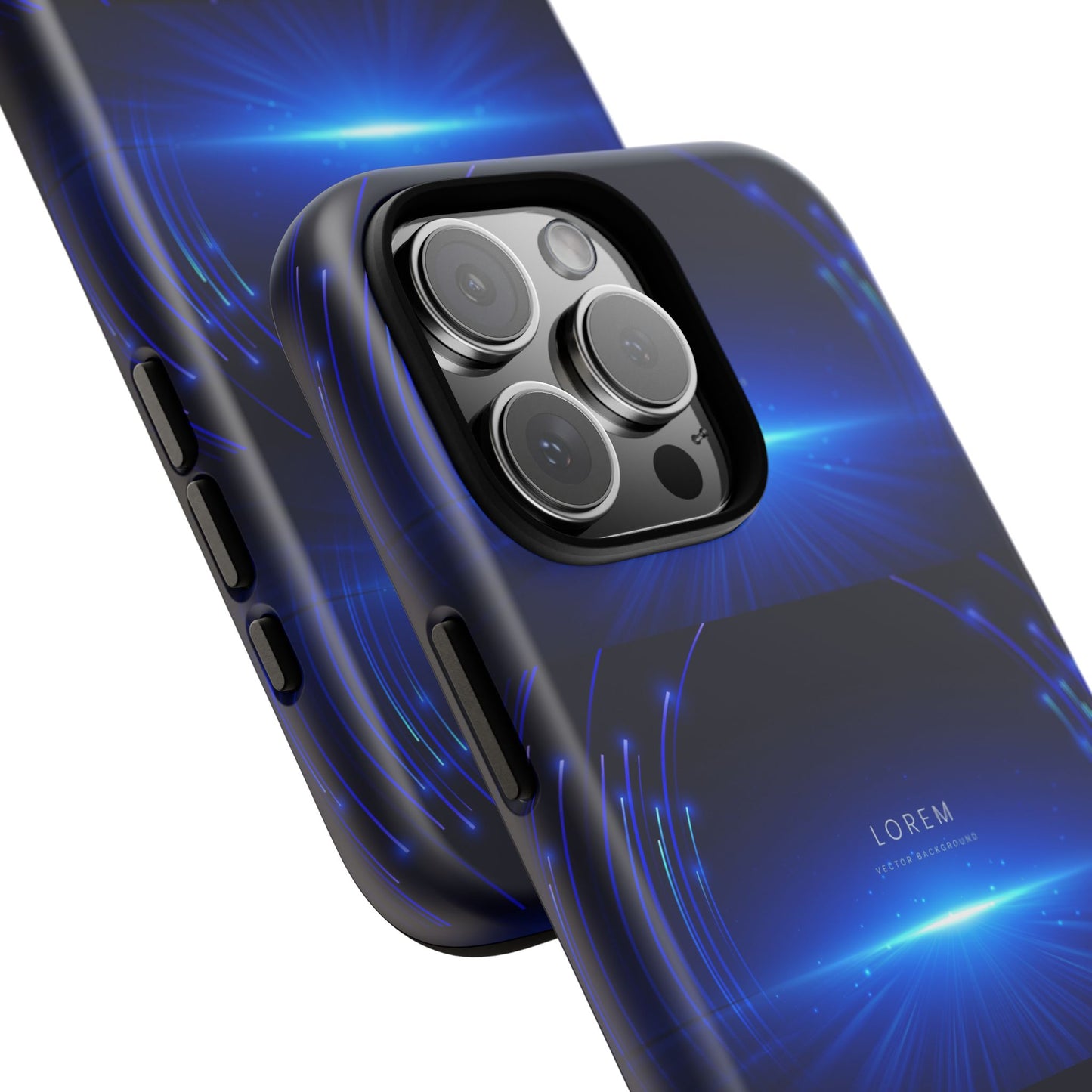 Tough Cases: Blue Lightwave Phone Case, Stylish Mobile Cover, Durable Protective Case, Gift for Tech Lovers, Trendy Gadget Accessory