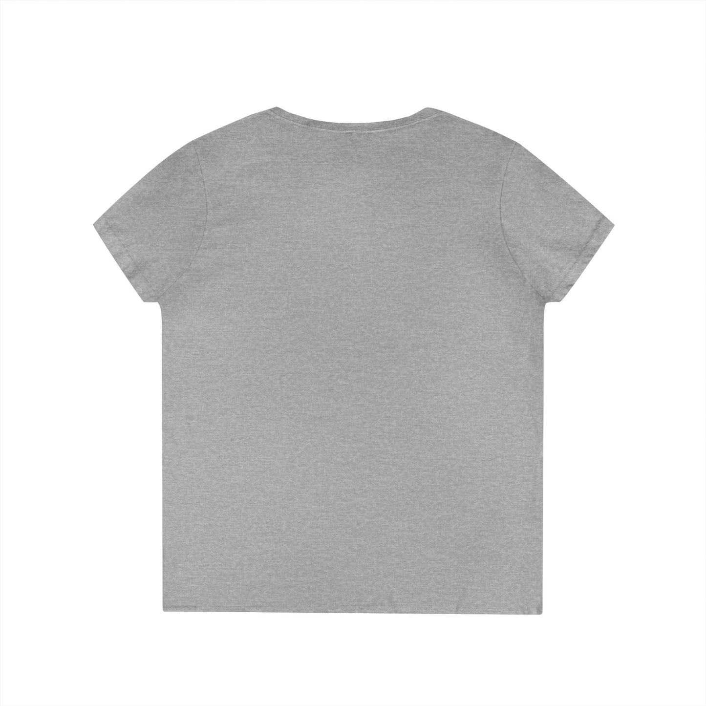 Ladies' V-Neck T-Shirt with 'What?' Design - Casual Style for Everyday Fun, Great for Gifts, Relaxing Wear, Birthday, Humor