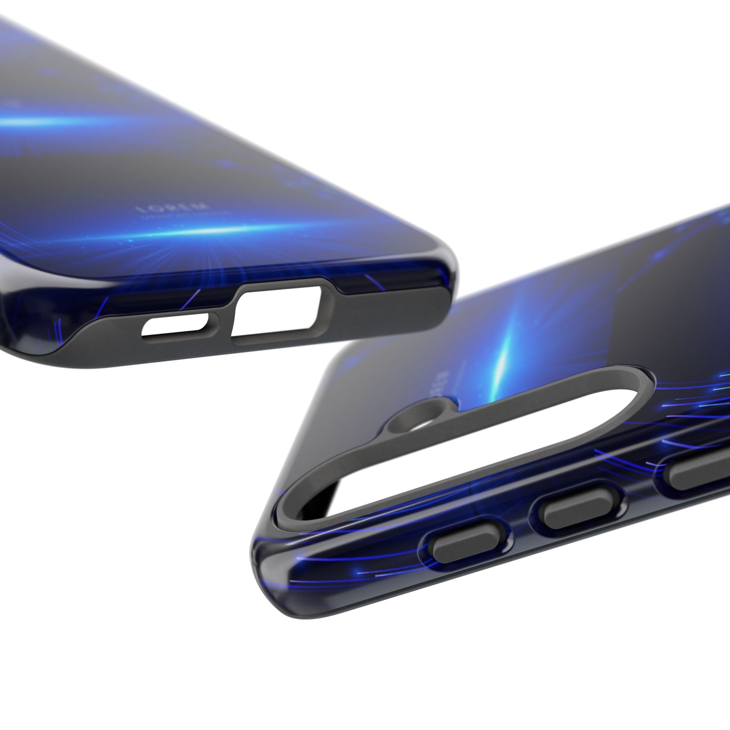 Tough Cases: Blue Lightwave Phone Case, Stylish Mobile Cover, Durable Protective Case, Gift for Tech Lovers, Trendy Gadget Accessory