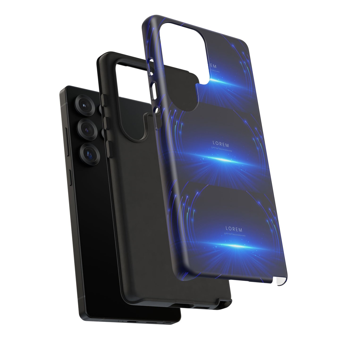 Tough Cases: Blue Lightwave Phone Case, Stylish Mobile Cover, Durable Protective Case, Gift for Tech Lovers, Trendy Gadget Accessory