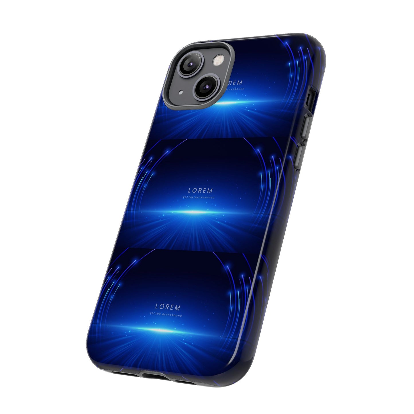 Tough Cases: Blue Lightwave Phone Case, Stylish Mobile Cover, Durable Protective Case, Gift for Tech Lovers, Trendy Gadget Accessory
