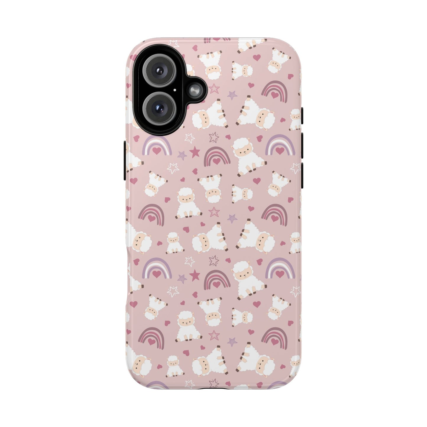 Cute Pastel Phone Case with Teddy Bears and Rainbows, Durable Phone Cover, Trendy Mobile Accessory, Gifts for Her, Birthday Must-Have