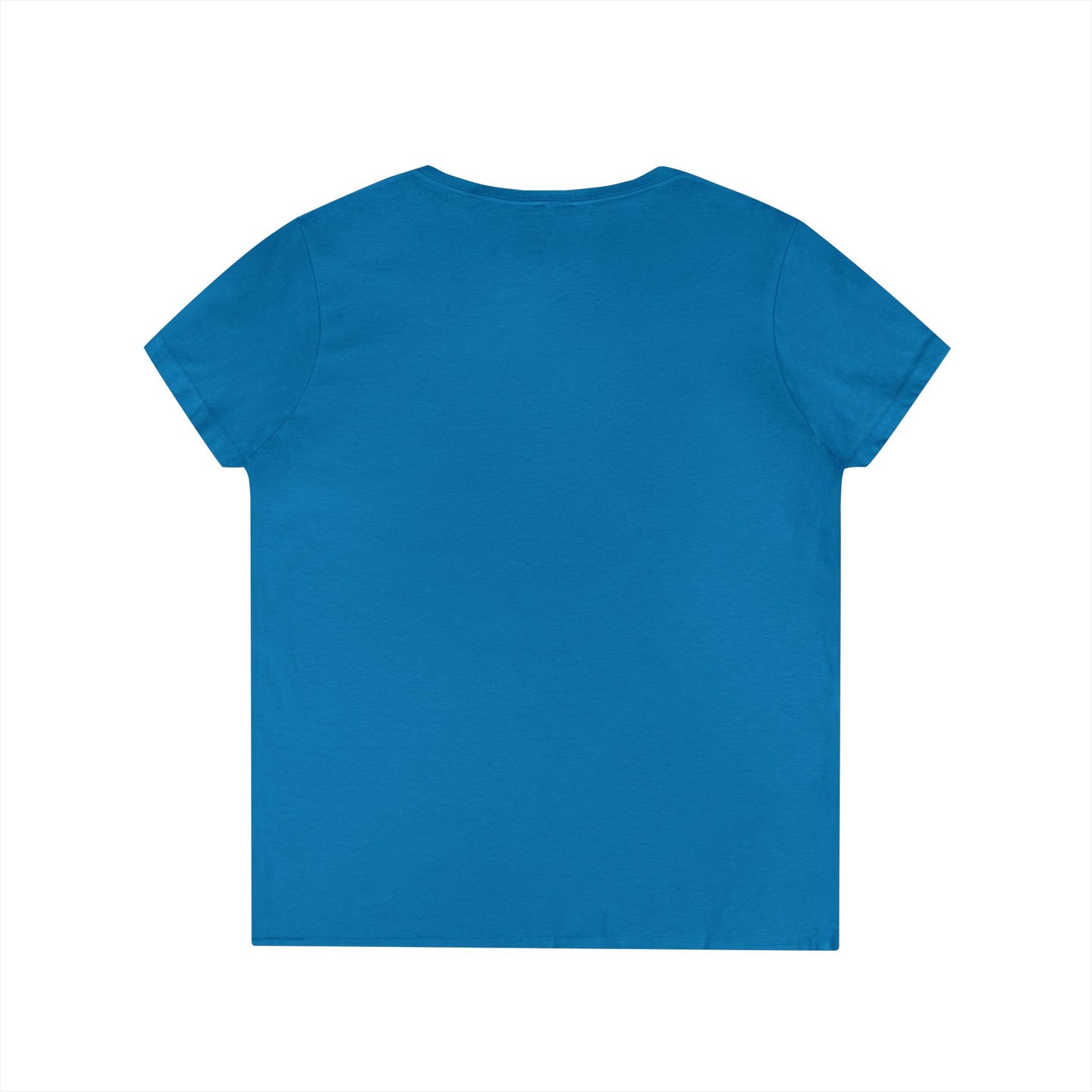 Ladies' V-Neck T-Shirt with 'What?' Design - Casual Style for Everyday Fun, Great for Gifts, Relaxing Wear, Birthday, Humor