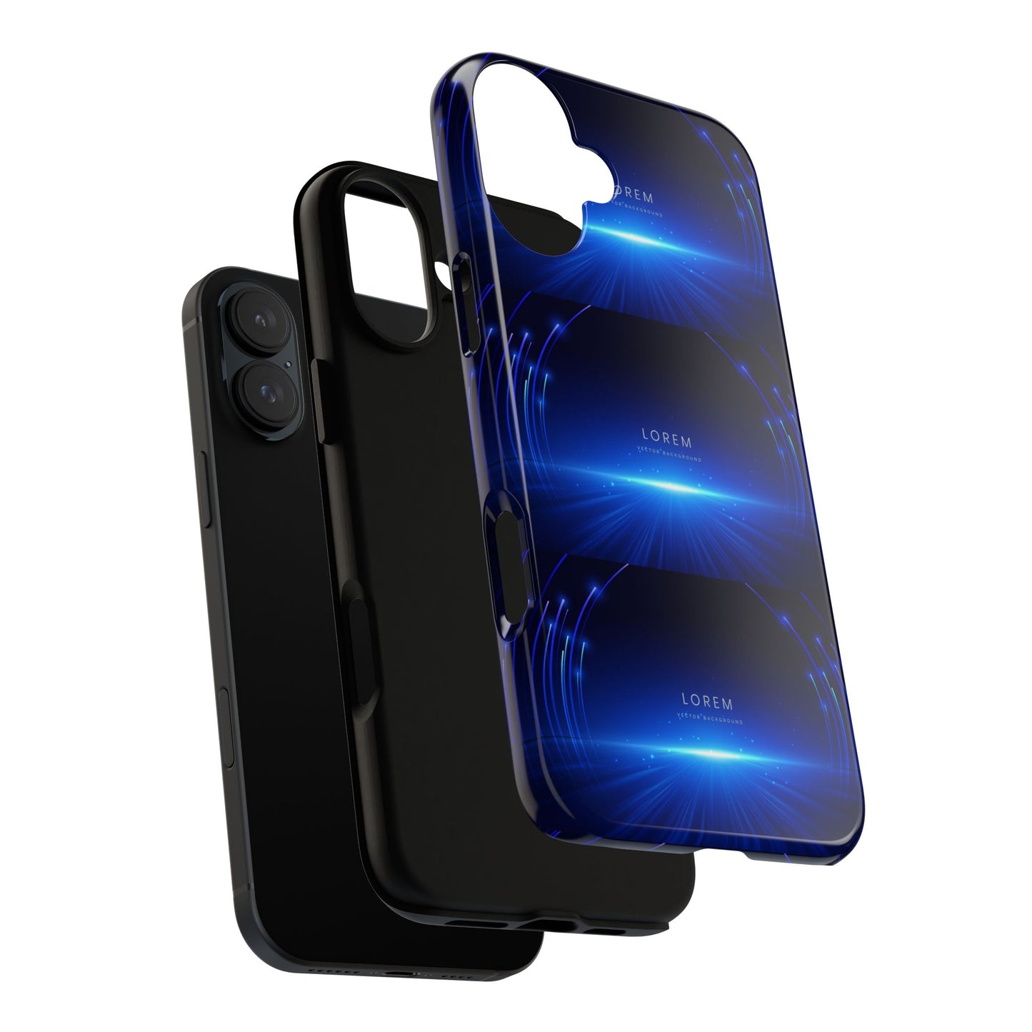 Tough Cases: Blue Lightwave Phone Case, Stylish Mobile Cover, Durable Protective Case, Gift for Tech Lovers, Trendy Gadget Accessory