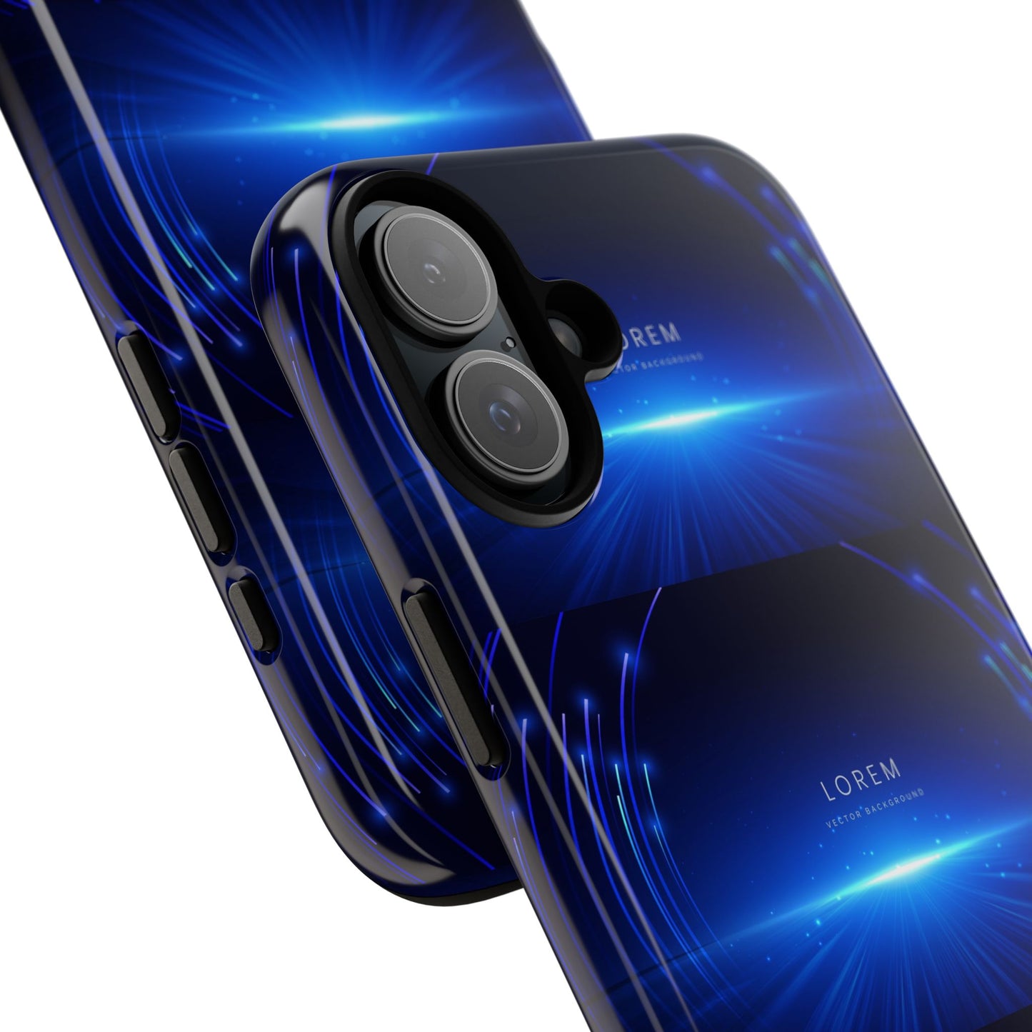 Tough Cases: Blue Lightwave Phone Case, Stylish Mobile Cover, Durable Protective Case, Gift for Tech Lovers, Trendy Gadget Accessory
