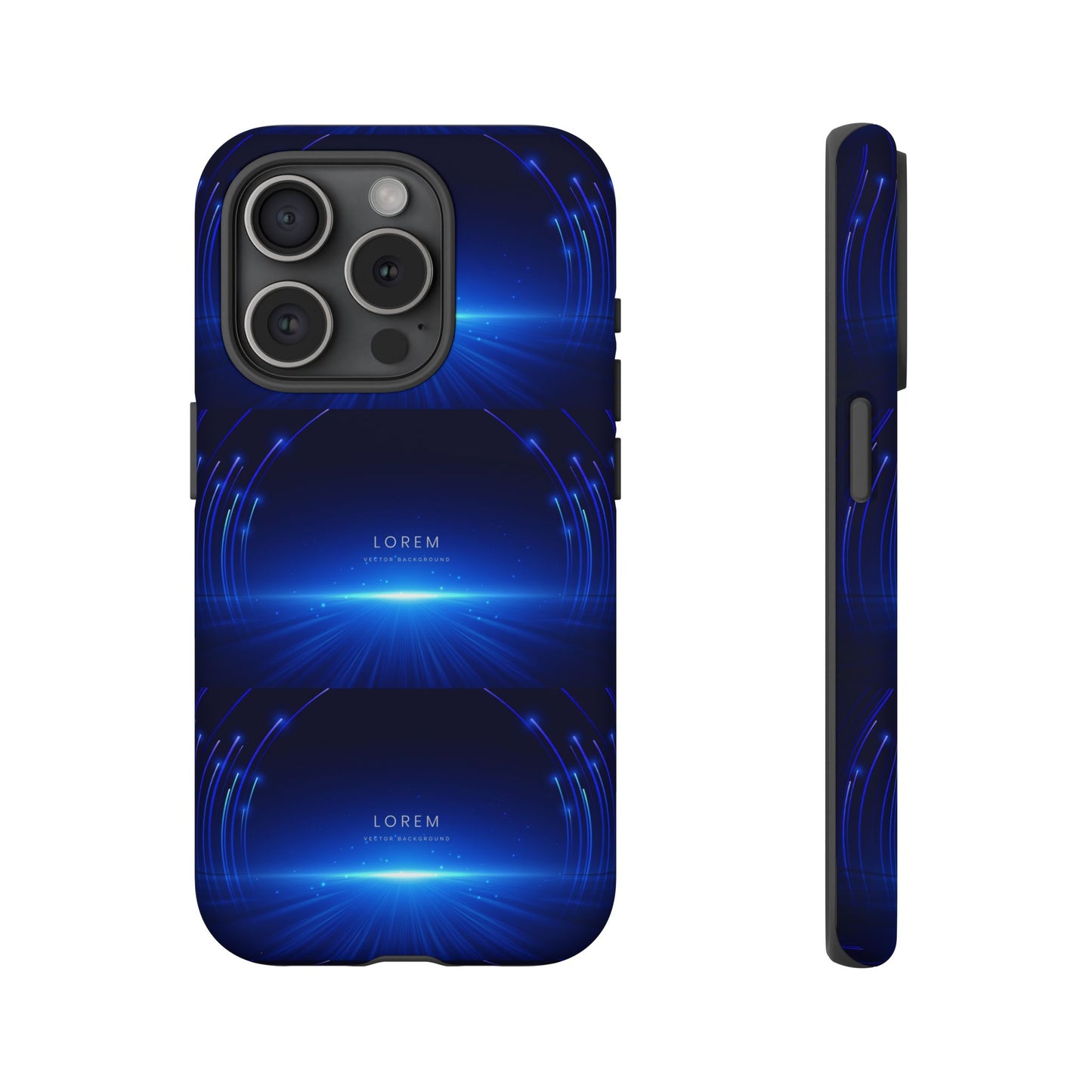 Tough Cases: Blue Lightwave Phone Case, Stylish Mobile Cover, Durable Protective Case, Gift for Tech Lovers, Trendy Gadget Accessory
