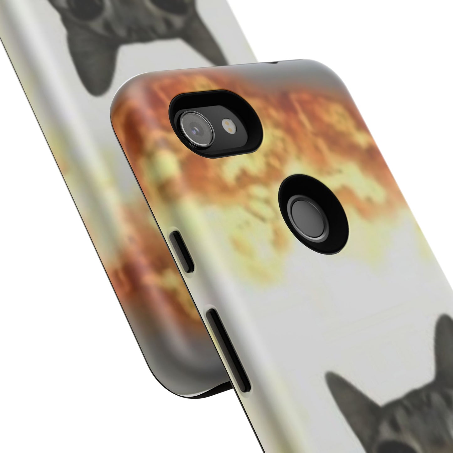 Cat-Themed Phone Case with Explosive Background, Tough Cases for Pet Lovers, Unique Gift for Cat Owners, Funny Animal Accessories, [...]