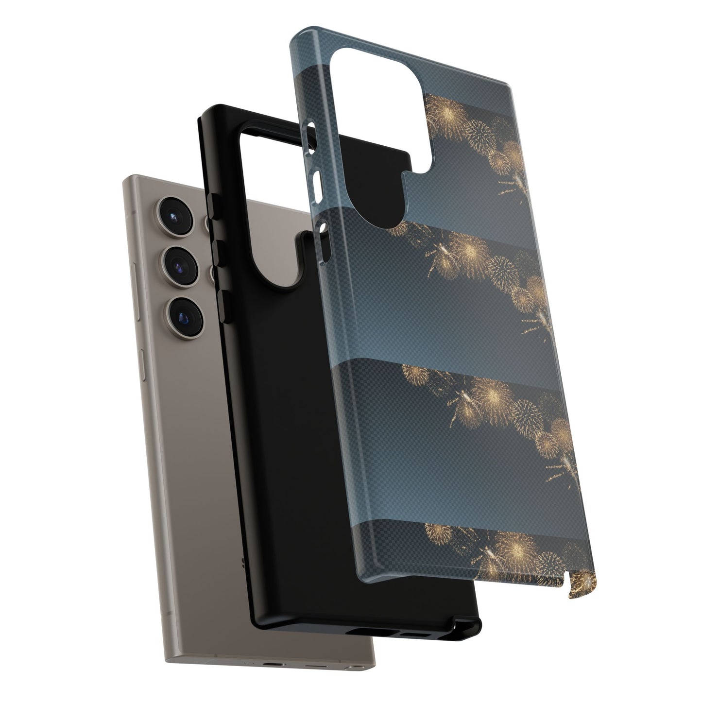 Elegant Fireworks Phone Case, Tough Phone Cover, Holiday Gift, Customizable Case, Premium Protection, Unique Design