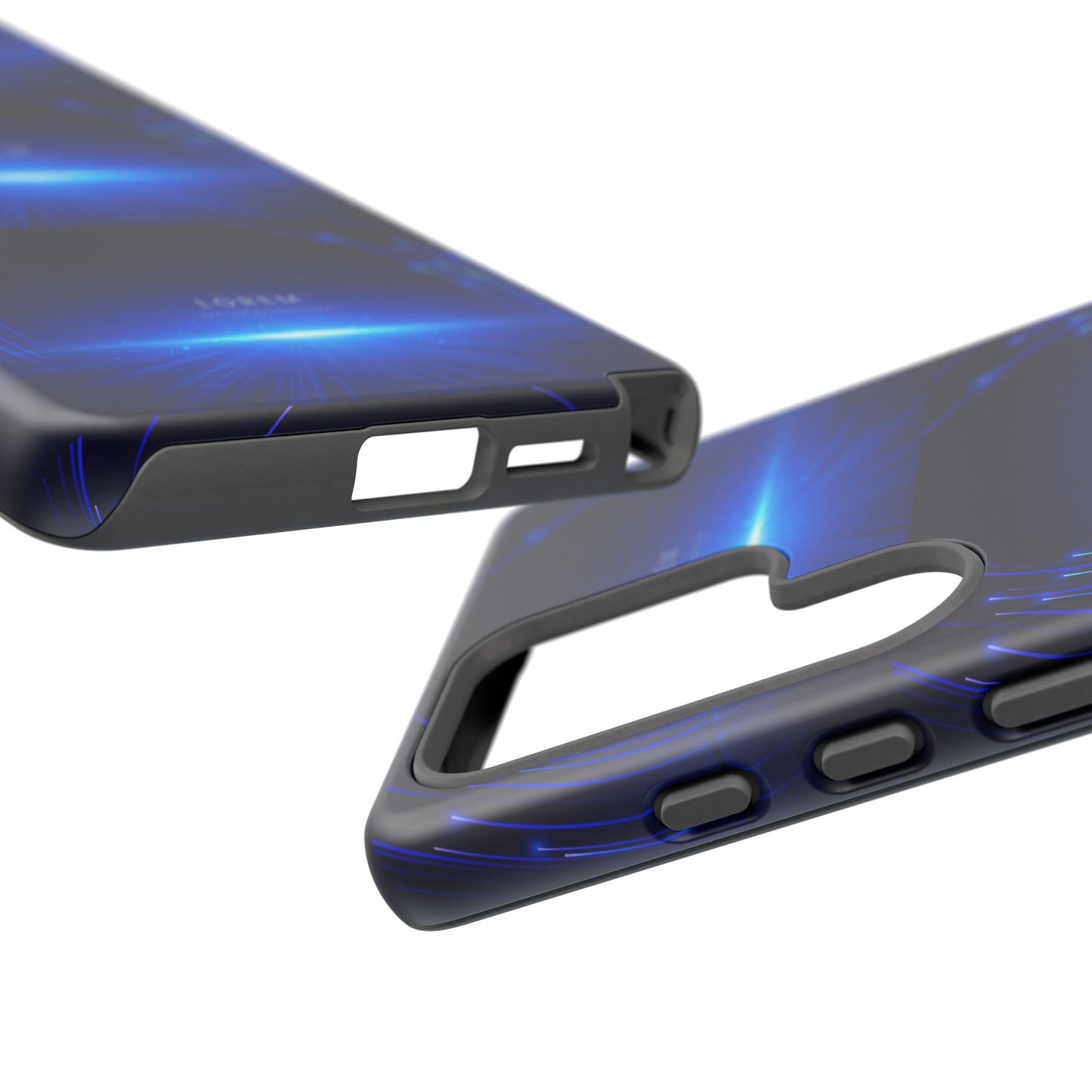 Tough Cases: Blue Lightwave Phone Case, Stylish Mobile Cover, Durable Protective Case, Gift for Tech Lovers, Trendy Gadget Accessory