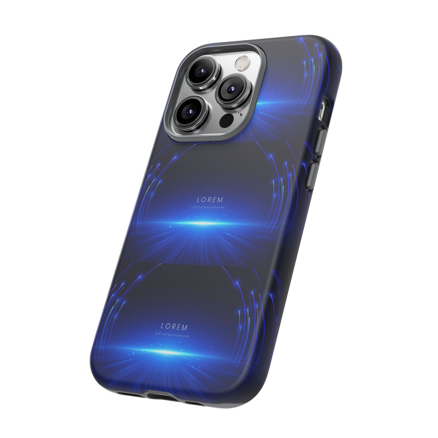 Tough Cases: Blue Lightwave Phone Case, Stylish Mobile Cover, Durable Protective Case, Gift for Tech Lovers, Trendy Gadget Accessory